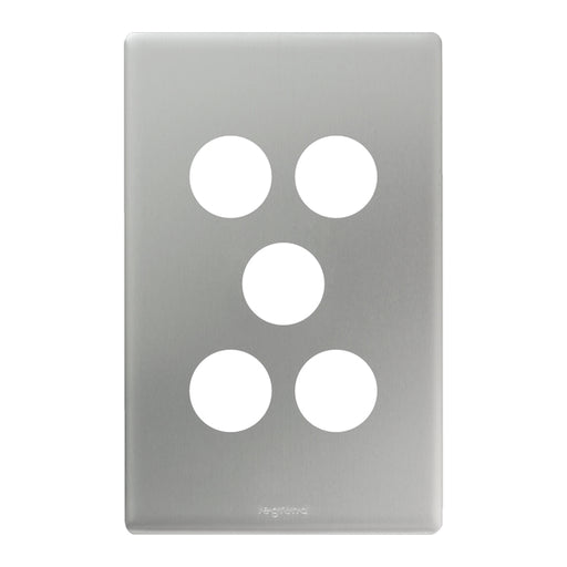 Legrand Excel Life 5 Gang Switch Plate - Cover Only, Available in 4 Colours