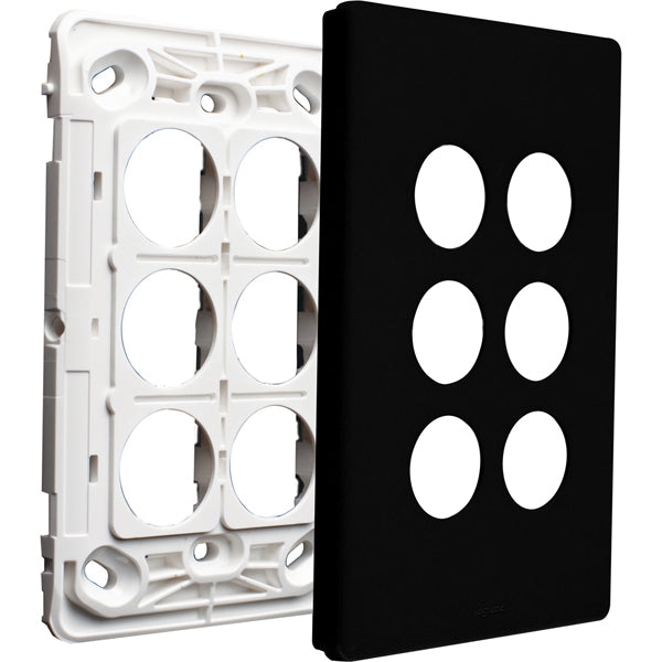 Legrand Excel Life 6 Gang Grid And Plate Assembly