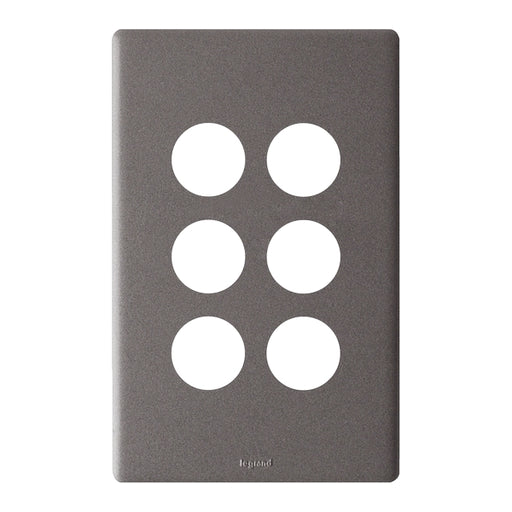 Legrand Excel Life 6 Gang Grid And Plate Assembly