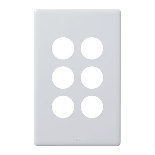 Legrand Excel Life 6 Gang Grid And Plate Assembly