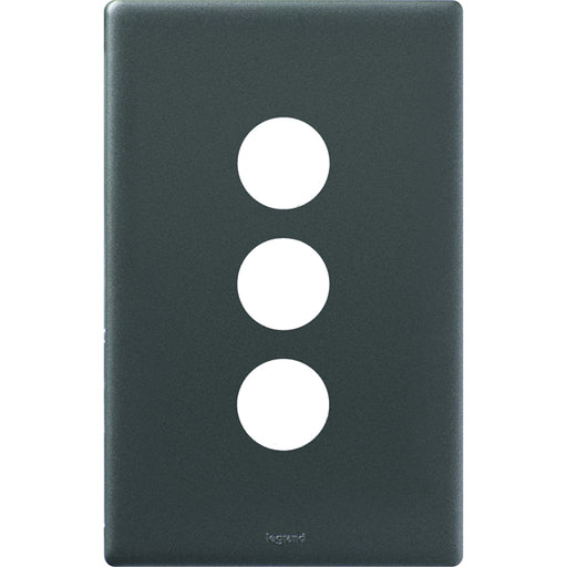 Legrand Excel Life 3 Gang Switch Plate - Cover Only, Available in 6 Colours