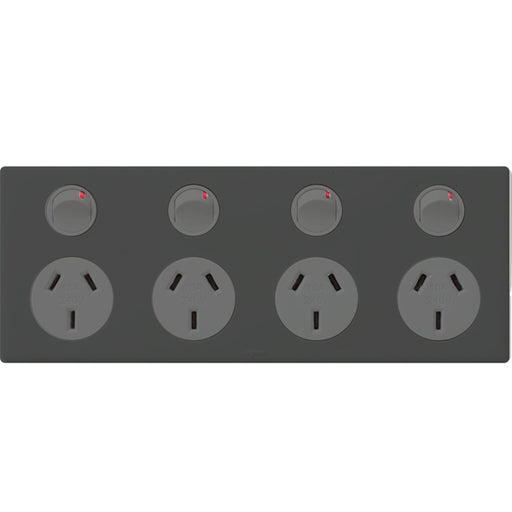 Legrand Excel Life Quad Power Point Outlet, Available in 3 Colours