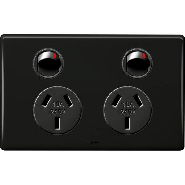 Legrand Excel Life Double Power Point Outlet, Available in 5 Colours