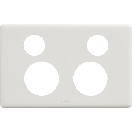 Legrand Excel Life Double Power Point Outlet - Cover Only, Available in 4 Colours