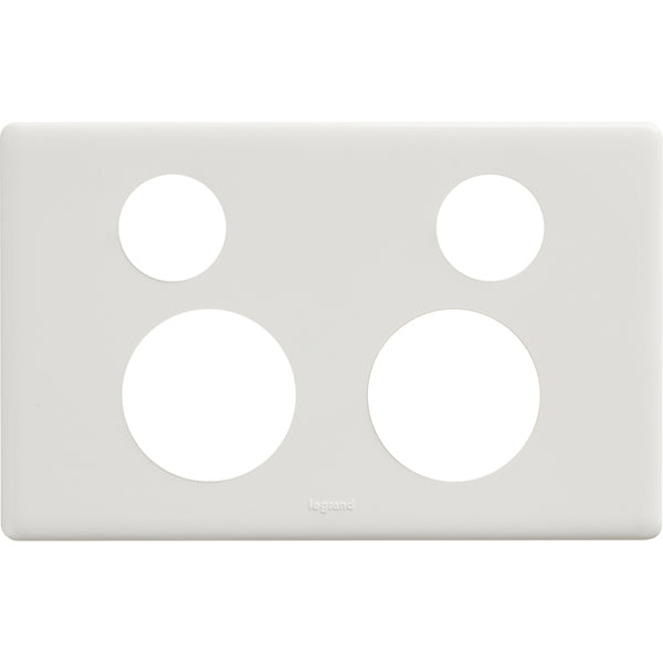 Legrand Excel Life Double Power Point Outlet - Cover Only, Available in 6 Colours