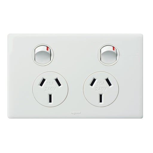 Legrand Excel Life Double Power Point Outlet, Available in 5 Colours