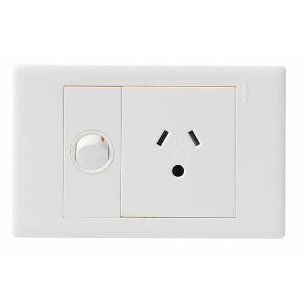 Legrand Excel Life Single Power Point Outlet With Round Earth, Available in 2 Colours