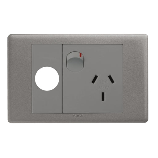 Legrand Excel Life Single Power Point Outlet With Extra Function Hole, Available in 2 Colours