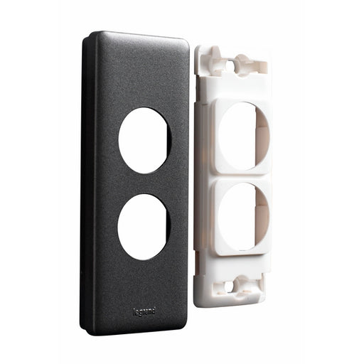 Legrand Excel Life 2 Gang Architrave Grid And Plate Assembly, Available In 3 Colours