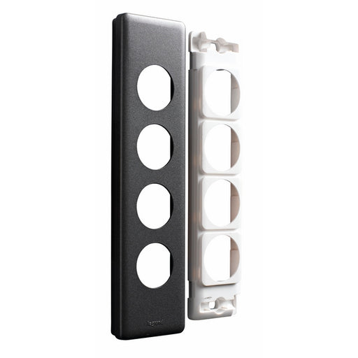 Legrand Excel Life 4 Gang Architrave Grid And Plate Assembly, Available In 3 Colours