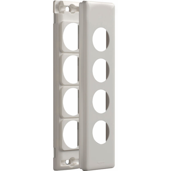 Legrand Excel Life 4 Gang Architrave Grid And Plate Assembly, Available In 3 Colours