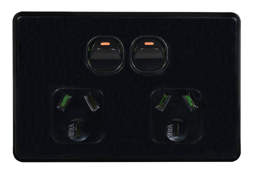 Flat Cat Slimline Double Power Point