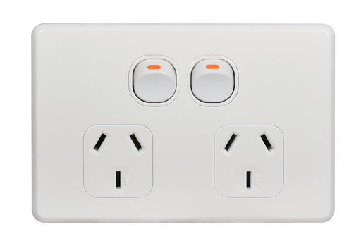 Flat Cat Slimline Double Power Point
