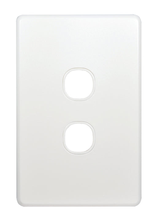 Flat Cat Slimline 2 Gang Grid And Plate Assembly