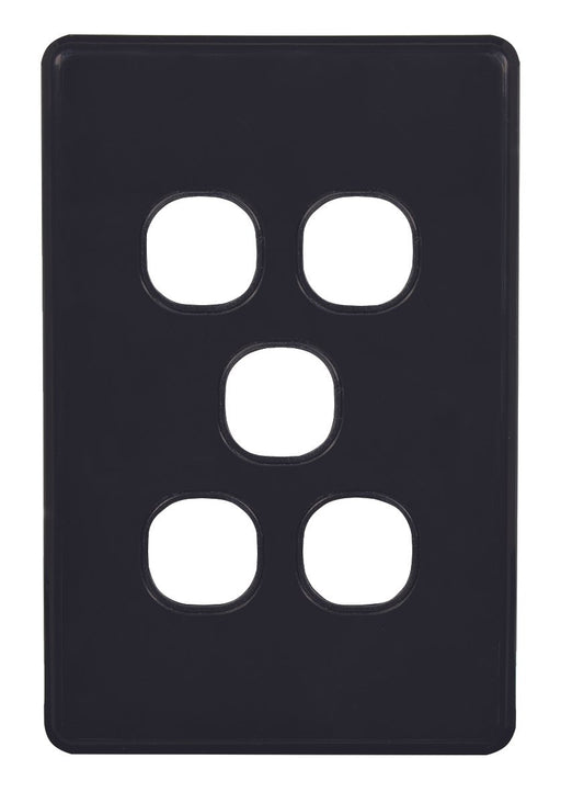 Flat Cat Slimline 5 Gang Grid And Plate Assembly