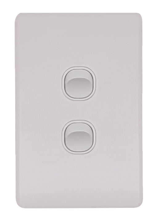 Flat Cat Slimline 2 Gang Complete Switch