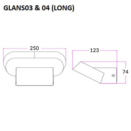 GLANS - Surface Mounted Wall Light