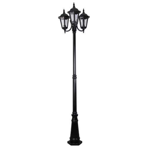 Domus Chester - Triple Curved Arm Head Tall Traditional Post