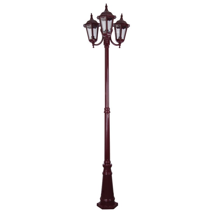 Domus Chester - Triple Curved Arm Head Tall Traditional Post