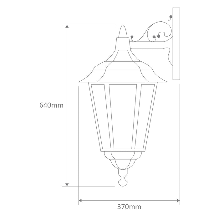 Domus Chester Large - Down Facing Traditional Wall Light