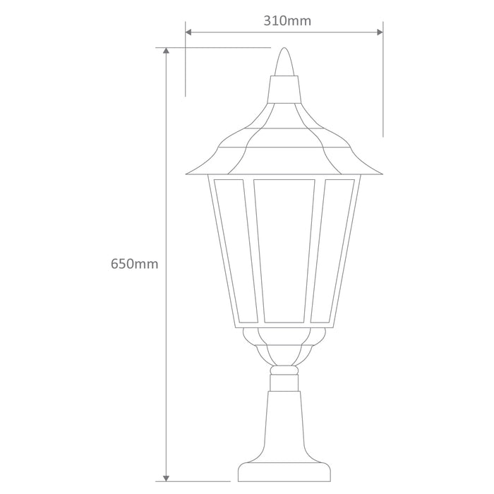 Domus Chester Large - Traditional Pillar Mount
