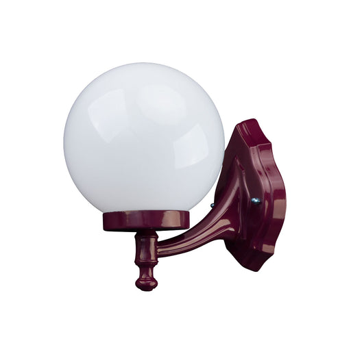 Domus Siena - 20cm Sphere Curved Arm Traditional Wall Light