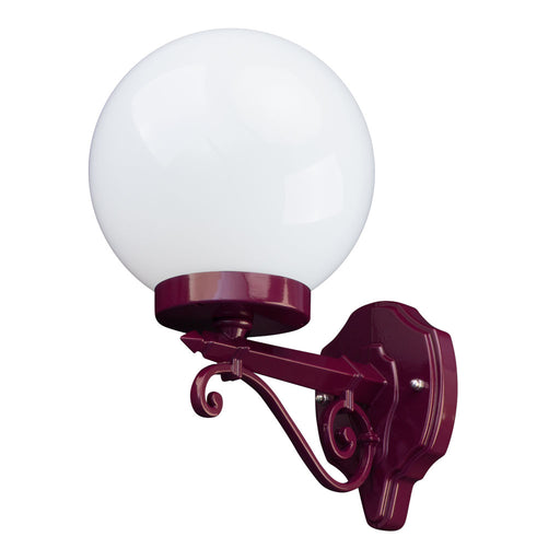 Domus Siena - 20cm Sphere Straight Arm Traditional Wall Light