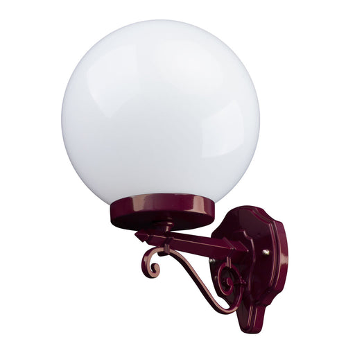 Domus Siena - 25cm Sphere Straight Arm Traditional Wall Light