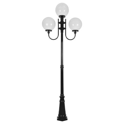 Domus Lisbon - 30cm Sphere Triple Head Taller Traditional Post