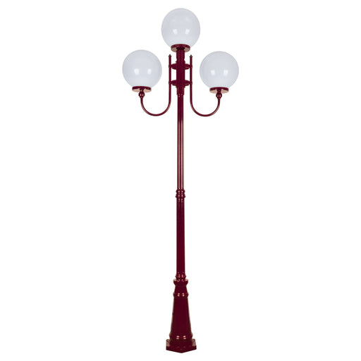 Domus Lisbon - 30cm Sphere Triple Head Taller Traditional Post