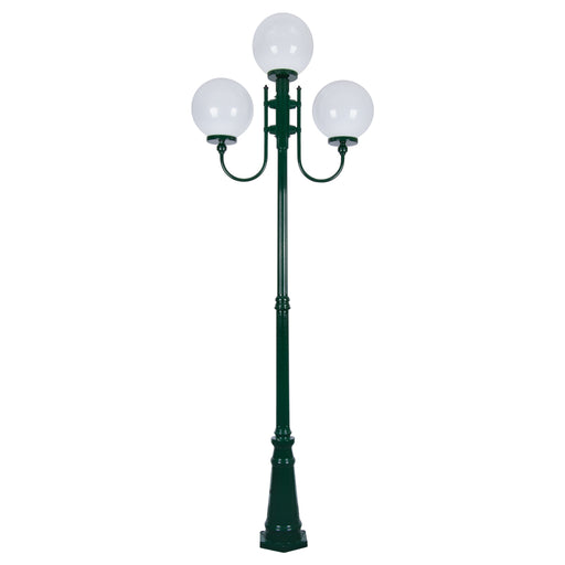 Domus Lisbon - 30cm Sphere Triple Head Taller Traditional Post
