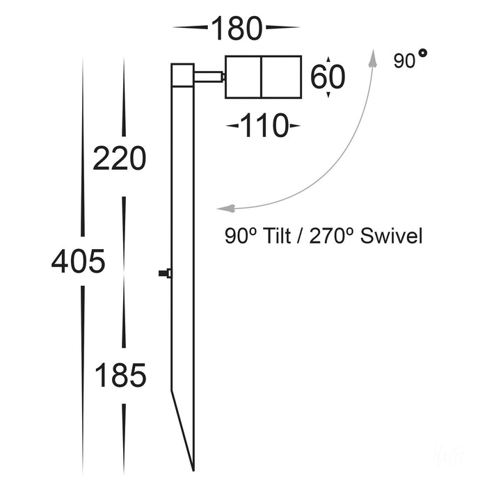 Havit Tivah - 405mm Single Adjustable Spike Spotlight
