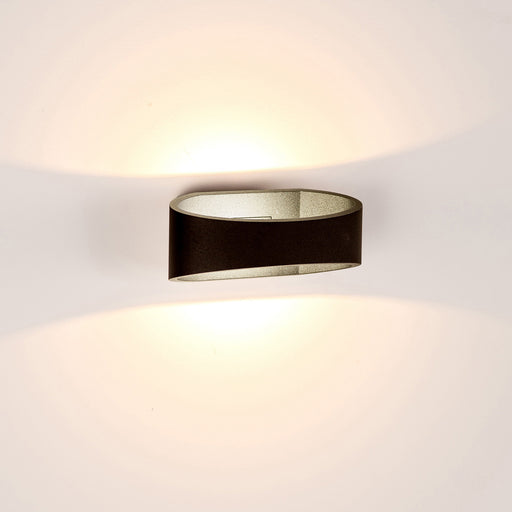 Luxe TRI Colour LED Up & Down Wall Light Black