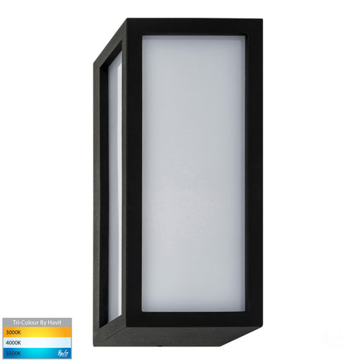 Jasper TRI Colour LED Wall Light Black