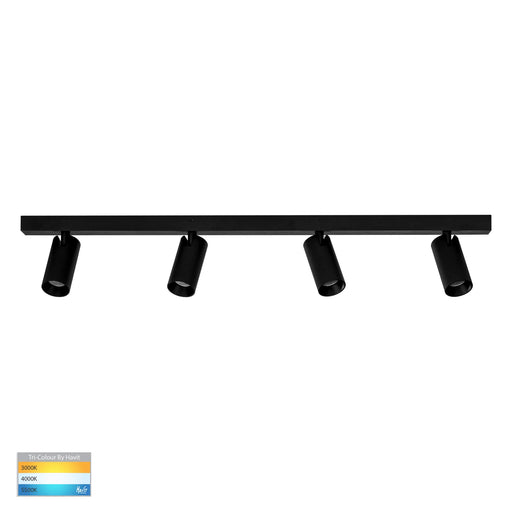 Revo 4 Light TRI Colour LED Bar Light Aluminium Black