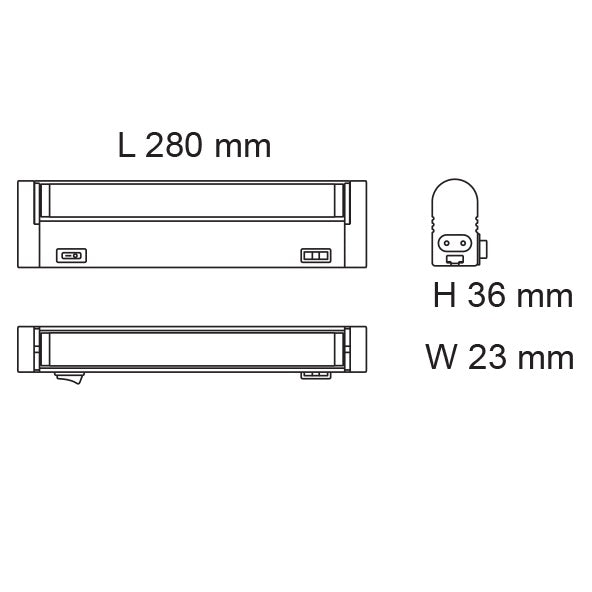 4W Slimline Seamless TC Linkable LED Batten