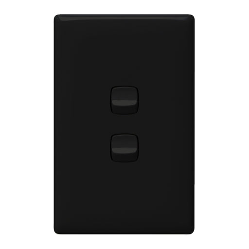 HPM Linea 2 Gang Switch - Cover Plate Only, Variety of Finishes