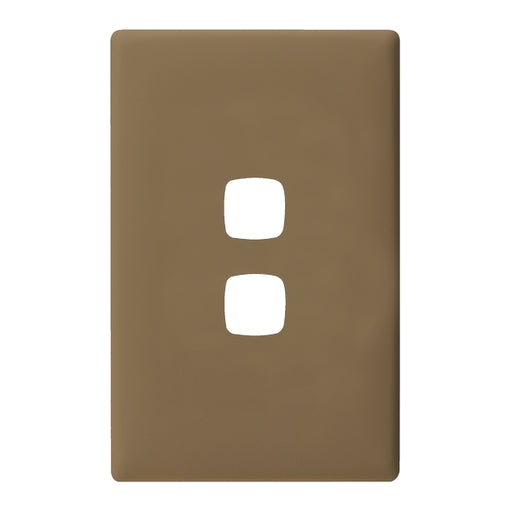 HPM Linea 2 Gang Switch - Cover Plate Only, Variety of Finishes