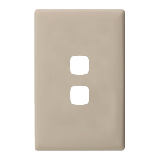 HPM Linea 2 Gang Switch - Cover Plate Only, Variety of Finishes