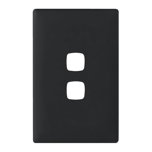 HPM Linea 2 Gang Switch - Cover Plate Only, Variety of Finishes