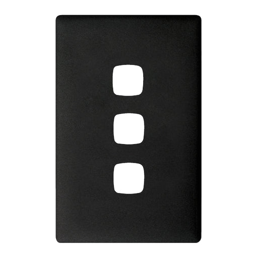 HPM Linea 3 Gang Switch - Cover Plate Only, Variety of Finishes