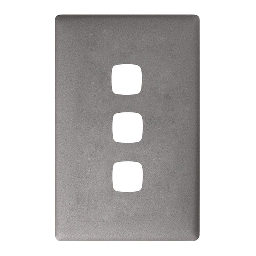 HPM Linea 3 Gang Switch - Cover Plate Only, Variety of Finishes
