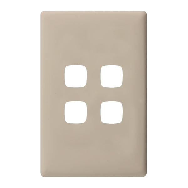 HPM Linea 4 Gang Switch - Cover Plate Only, Variety of Finishes