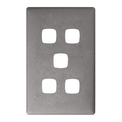 HPM Linea 5 Gang Switch - Cover Plate Only, Variety of Finishes