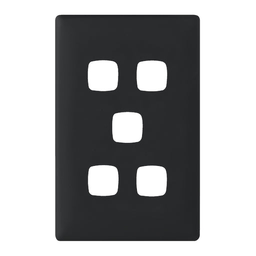 HPM Linea 5 Gang Switch - Cover Plate Only, Variety of Finishes