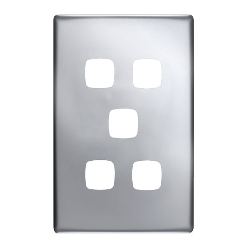HPM Linea 5 Gang Switch - Cover Plate Only, Variety of Finishes