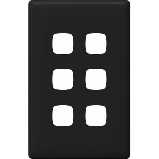 HPM Linea 6 Gang Switch - Cover Plate Only, Variety of Finishes