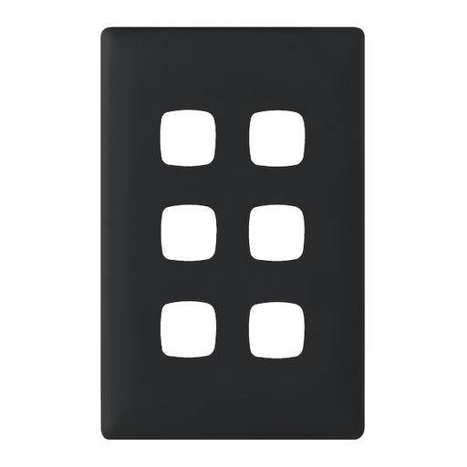 HPM Linea 6 Gang Switch - Cover Plate Only, Variety of Finishes