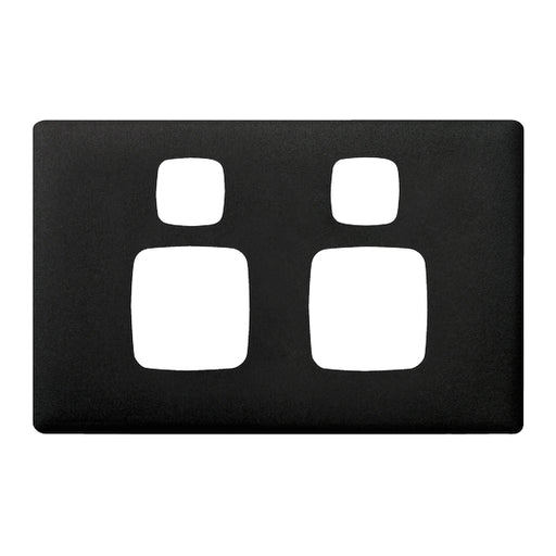 HPM Linea Double Switch Socket - Cover Plate Only, Variety of Finishes