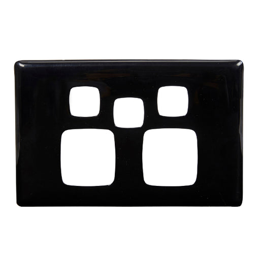 HPM Linea Double Switch Socket With Extra Switch - Cover Plate Only, Variety of Finishes